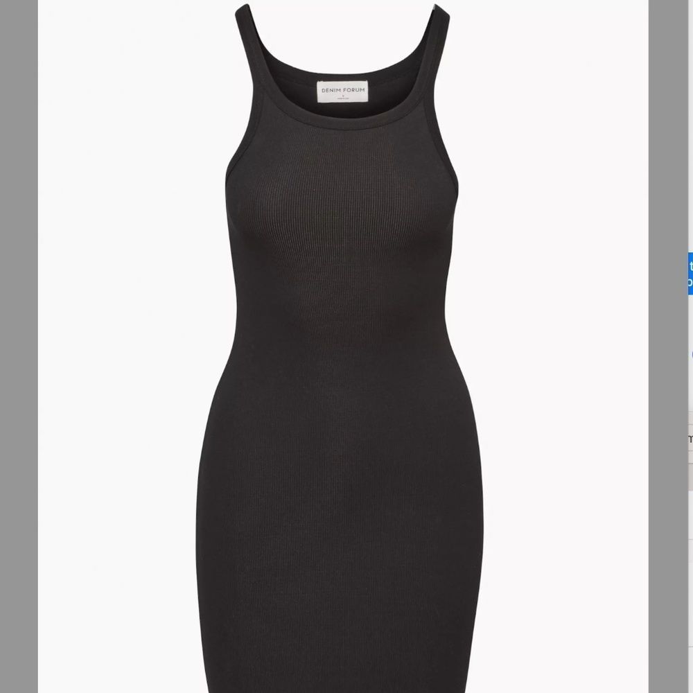 ARITZIA The Denim Forum Tank Dress Black S